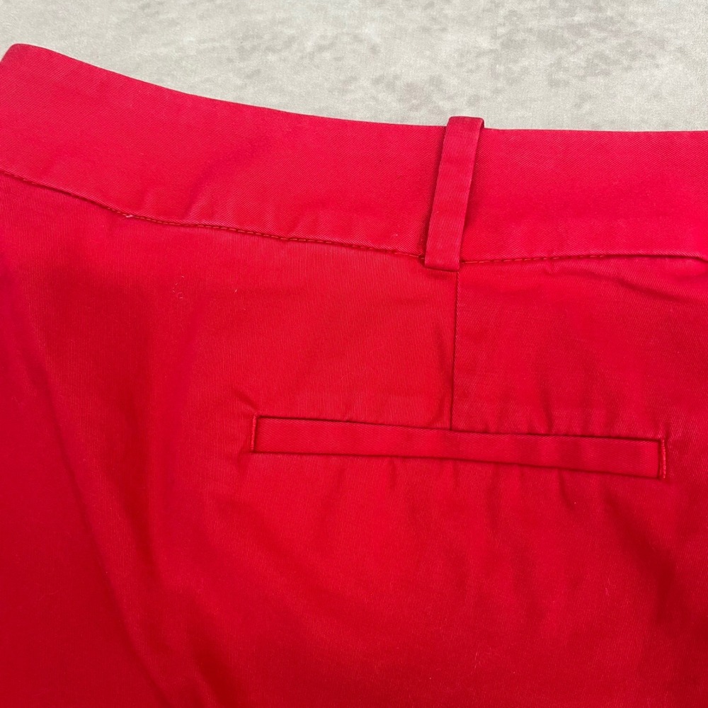 Talbots Woman Shorts Womens 20W Red Good Cotton Blend Chino - Picture 6 of 11